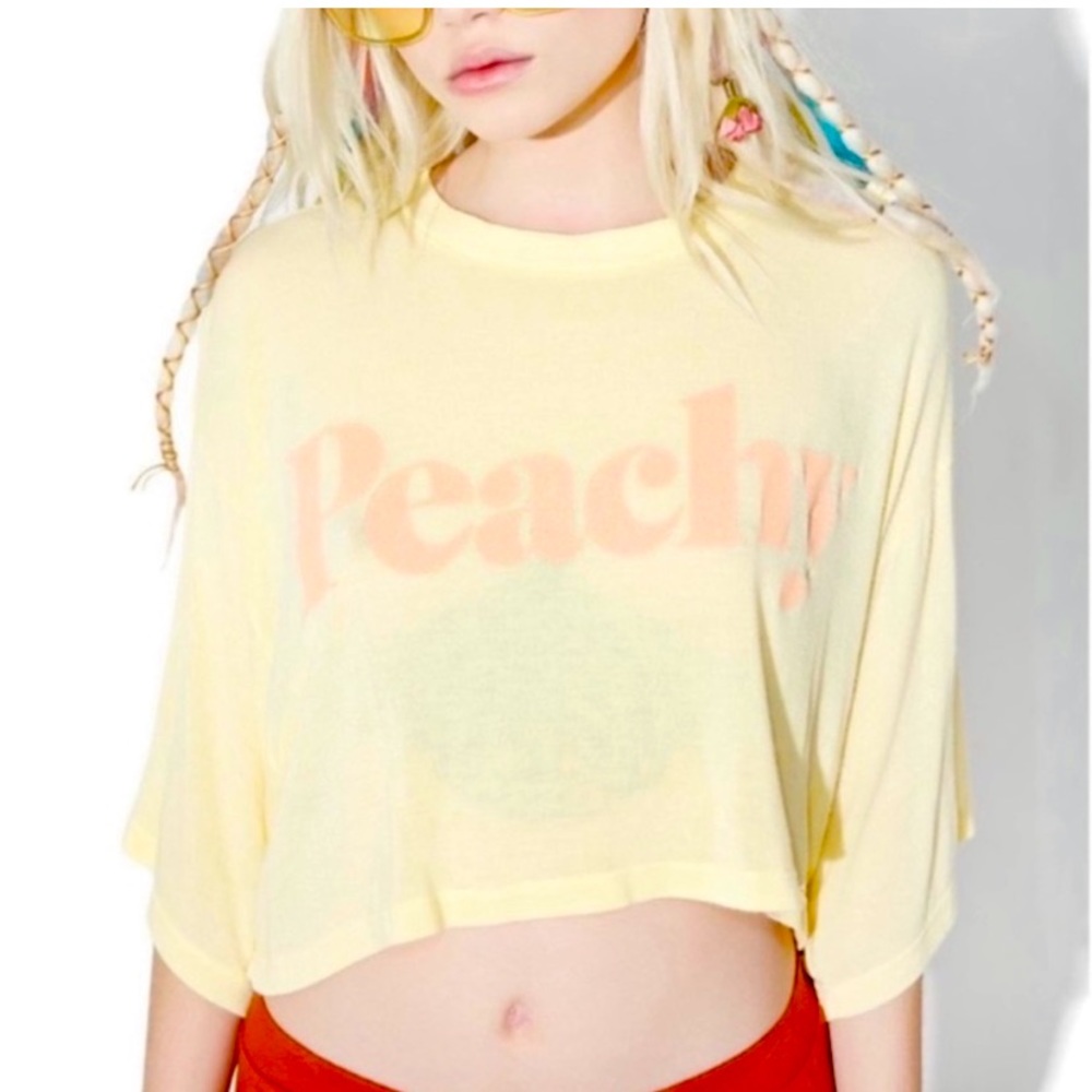 Dolls Kill Daydream Nation Peachy Crop Top